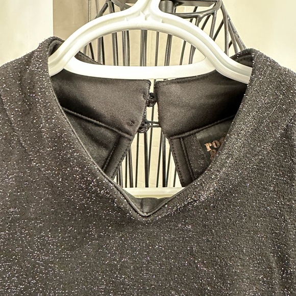 Black Sparkly T-Shirt Dress - Picture 8 of 10